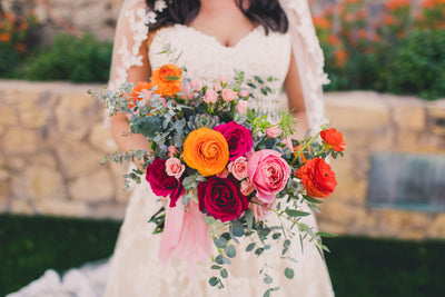Lia & Mike's Colorful Wrigley Mansion Wedding