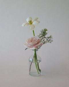 Blush & White Bud Vase