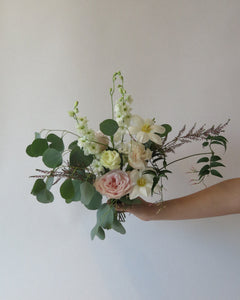 Blush & White Posy Bouquet