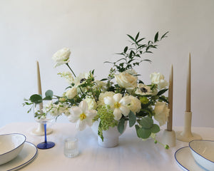 White & Green Large Centerpiece