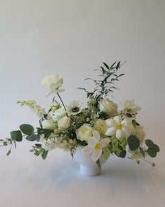 White & Green Large Centerpiece