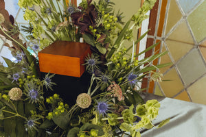 Meadow Funeral Urn Wreath